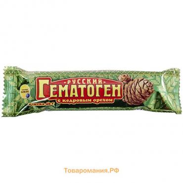 Гематоген Русский с кедровым орехом, 40 г