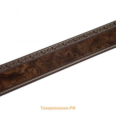 Декоративная планка «Есенин», длина 300 см, ширина 7 см, цвет золото/карельская берёза