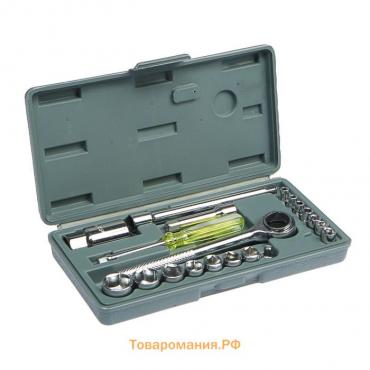 Набор инструментов в кейсе ТУНДРА, универсальный, 1/4" и 3/8", 20 предметов