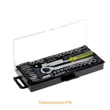Набор инструментов в кейсе ТУНДРА, универсальный, 1/4" и 3/8", 40 предметов