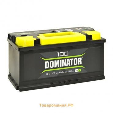 Автомобильный аккумулятор Dominator 100 А/ч, 870 А, 353х175х190, прямая полярность