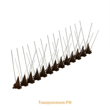 Отпугиватель для птиц, 33×10 см, шипы противоприсадные 39 шт., 3 ряда, Greengo