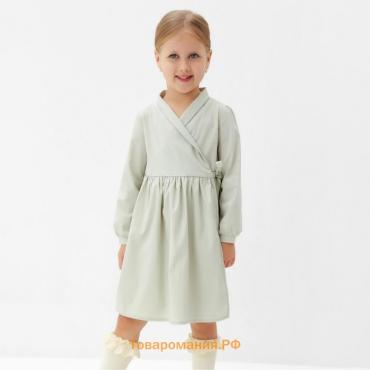 Платье для девочки MINAKU: Cotton collection цвет фисташковый, рост 92 см