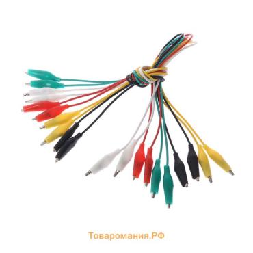 Провод-тестер с зажимом, 30 см, R=8, набор 10 шт.